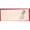 N°14 PC 2614 QUINGEY DOUBS OR DE SAMSON POUR BESANCON LETTRE COVER FRANCE