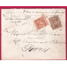 N°80 94 ORLEANS LOIRET LETTRE CHARGE POUR PARIS 1883 COVER
