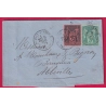 N°91 75 BLANGY SUR BRESLE SEINE INFERIEURE 1879 POUR ABBEVILLE SOMME LETTRE COVER