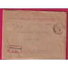 N°119 130 140 158 MOYEUVRE GRANDE MOSELLE 1823 ETIQUETTE RECOMMANDEE ALLEMANDE POUR LUXEMBOURG LETTRE COVER