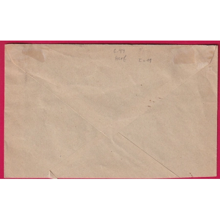 N°130 CAD ALLEMAND OBERNINGEN GUENANCHE MOSELLE 1919 LETTRE COVER