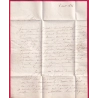 CURSIVE 72 MOISELLES SEINE ET OISE 1834 INDICE 12 POUR PARIS LETTRE COVER