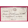 CAD TYPE 13 BOURG EN BRESSE AIN TAXE LOCALE 1 + CL NOIR 1834 POUR BOURG EN BRESSE LETTRE COVER