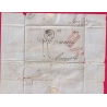 PAQUEBOT POSTES SIMOIS POUR MARSEILLE AVEC TEXTE EN ARABE PAQUEBOT DE LA MEDITERRANEE 31.01.1861 LETTRE COVER