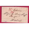 MARQUE VITTORIA ESPAGNE 1829 POUR MADRID SPAIN LETTRE COVER