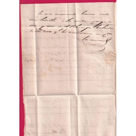 MARQUE VITTORIA ESPAGNE 1829 POUR MADRID SPAIN LETTRE COVER