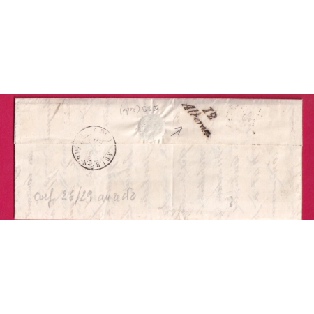 N°3 GRILLE MONTPELLIER HERAULT CURSIVE 12 ALBARON BOUCHES DU RHONE EN ARRIVE RARE LETTRE COVER