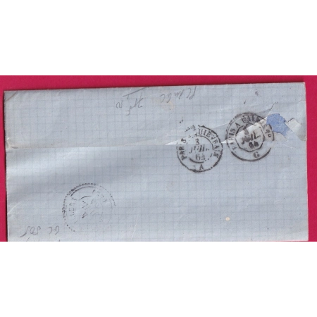 N°22 PC DU GC 505 BLINCOURT OISE CAD TYPE 22 USE POUR BRETEUIL INDICE 16 LETTRE COVER