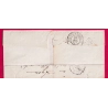 N°14 GC 1 ABBEVILLE SOMME POUR PARIS 25 DECEMBRE 1862 LETTRE COVER