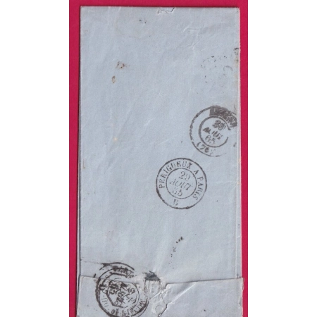 N°22 GC 756 CATELNAU D'AUZAN GERS CAD TYPE 22 POUR AMIENS SOMME LETTRE COVER