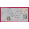 N°25 27 37 PC DU GC 1252 CUISE LA MOTTE OISE POUR COMPIEGNE LETTRE COVER