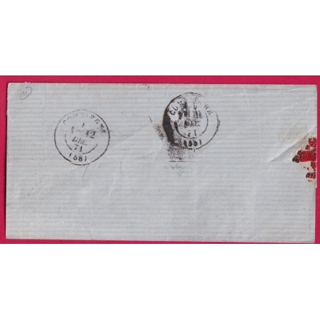 N°25 27 37 PC DU GC 1252 CUISE LA MOTTE OISE POUR COMPIEGNE LETTRE COVER