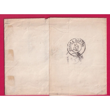 N°29 PAIRE PARIS ETOILE BUREAU CENTRAL GC 1017 CHINON SUR LES TIMBRES INDRE ET LOIRE CURIOSITE LETTRE COVER