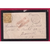 N°92 AMBULANT MARITIME LIGNE N PAQ FR N°3 VIA ALEXANDRIE EGYPTE POUR MARSEILLE PAQUEBOT MEDITERRANEE LETTRE COVER