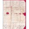 MARQUE MANUSCRIT DE ST DENIS SEINE 1680 POUR BORDEAUX AMELIORATION DE DATE TRES PRECOCE TEXTE DE PARIS LETTRE COVER