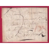 MARQUE DE STRASBOURG BAS RHIN ACHEMINEE DE NUITS COTE D'OR 1783 POUR SAAREBRUCK SARRBRUCKEN ALLEMAGNE LETTRE COVER