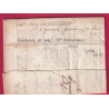 MARQUE DE STRASBOURG BAS RHIN ACHEMINEE DE NUITS COTE D'OR 1783 POUR SAAREBRUCK SARRBRUCKEN ALLEMAGNE LETTRE COVER