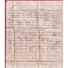 MARQUE DE STRASBOURG BAS RHIN ACHEMINEE DE NUITS COTE D'OR 1783 POUR SAAREBRUCK SARRBRUCKEN ALLEMAGNE LETTRE COVER