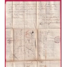 MARQUE DE STRASBOURG BAS RHIN ACHEMINEE DE NUITS COTE D'OR 1783 POUR SAAREBRUCK SARRBRUCKEN ALLEMAGNE LETTRE COVER