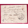 CURSIVE 28 LANNILIS FINISTERE CAD TYPE 13 BREST + PP ROUGE POUR GUINGAMP LETTRE COVER