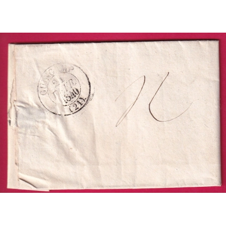 CURSIVE 28 LANNILIS FINISTERE CAD TYPE 13 BREST + PP ROUGE POUR GUINGAMP LETTRE COVER