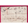 CAD TYPE 15 CASSAGNIES BEGONNES AVEYRON BOITE RURALE A SALMIECH POUR PARIS 1851 LETTRE COVER