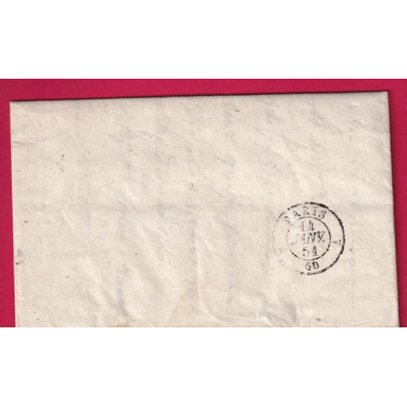 CAD TYPE 15 CASSAGNIES BEGONNES AVEYRON BOITE RURALE A SALMIECH POUR PARIS 1851 LETTRE COVER