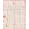 CAD TYPE 13 ST AFFRIQUE AVEYRON BOITE RURALE K FAYET + DECIME RURAL ROUGE POUR ABLI TARN 1837 LETTRE COVER