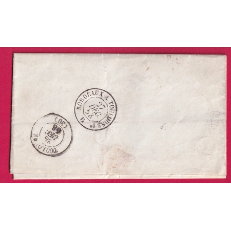 N°14 PC 1458 GRISOLLES TARN ET GARONNE BOITE RURALE J NOHIC POUR TOULOUSE HAUTE GARONNE LETTRE COVER