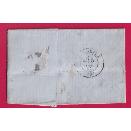 N°29 GC 693 CAHORS LOT BM DE LAROQUE POUR BORDEAUX LETTRE COVER