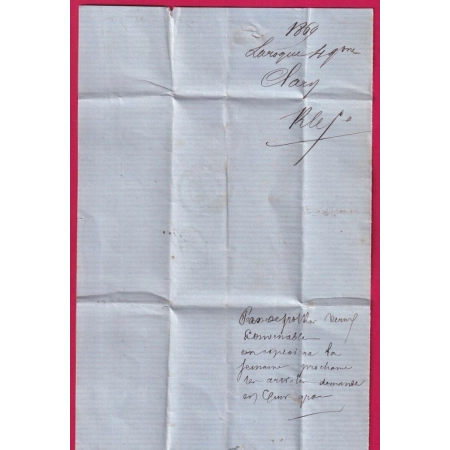 N°29 GC 693 CAHORS LOT BM DE LAROQUE POUR BORDEAUX LETTRE COVER