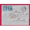 N°22 X2 GC 5034 GUELMA ALGERIE POUR MARSEILLE LETTRE COVER