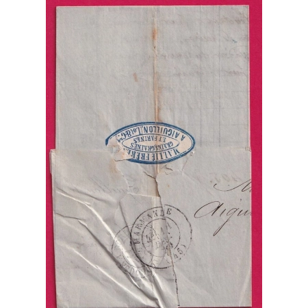 N°45A TTB GC 24 AIGUILLON LOT ET GARONNE POUR MARMANDE  LETTRE COVER