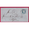 N°60 CONVOYEUR PEZENAS HERAULT POUR AGDE HERAULT LETTRE COVER
