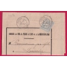 N°68 N/B CAD T17 FEURS LOIRE POUR PANISSIERE IMPRIME CHEMIN DE FER LETTRE COVER