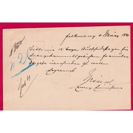 ALSACE LORRAINE ENTIER 5 FAULQUEMONT MOSELLE 1880 LETTRE COVER