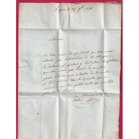 MARQUE 11 RIGNAC AVEYRON 1824 POUR VILLEFRANCHE DE ROUERGUE INDICE 14 LETTRE COVER