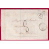 CAD TYPE 15 SORGES DORDOGNE OR LIGUEUX TAXE TAMPON 8 DECIME RURAL POUR LE HAVRE LETTRE COVER