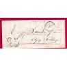CAD TYPE 15 LAUNOY SUR VENCE ARDENNES BOITE RURALE ROUGE F VIEL ST REMY POUR SIGNY L'ABBAYE 1853 LETTRE COVER