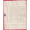 N°14 PC 1664 LAUNOY SUR VENCE ARDENNES BOITE RURALE ROUGE G DOMMERY POUR NANCY 1855 LETTRE COVER