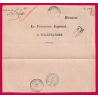 CAD TYPE 15 DECAZEVILLE AVEYRON BOITE RURALE E FIRMY POUR VILLEFRANCHE 1868 LETTRE COVER
