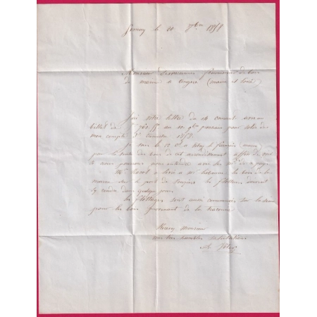 N°14 PC 156 ATTIGNY ARDENNES BOITE RURALE C SEMUY POUR ANGERS LETTRE COVER