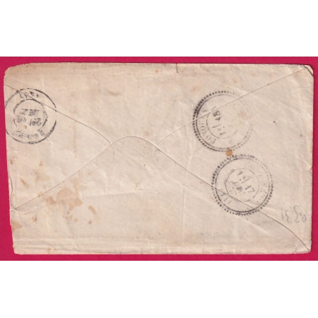 GUERRE 1870 PRISONNIER DE GUERRE MAINZ PRUSSE ALLEMAGNE POUR SENERGUES CONQUES AVEYRON LETTRE COVER