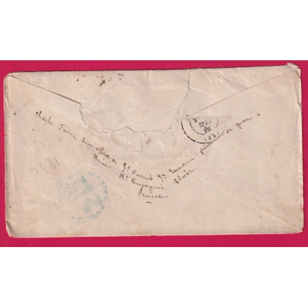 GUERRE 1870 PRISONNIER DE GUERRE EN ALLEMAGNE NEISSE SILESIE POUR BORDEAUX  LETTRE COVER