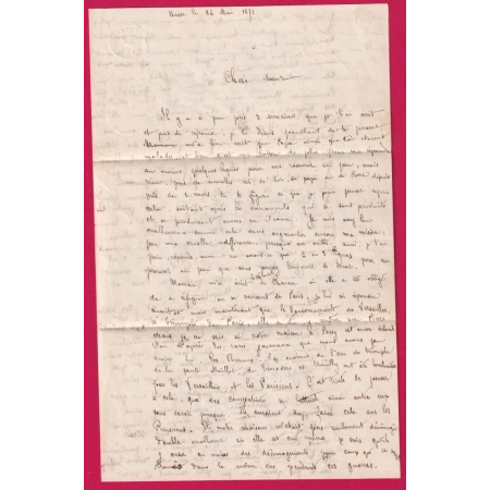 GUERRE 1870 PRISONNIER DE GUERRE EN ALLEMAGNE NEISSE SILESIE POUR BORDEAUX  LETTRE COVER