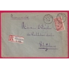 N°119 THIONVILLE MOSELLE 1920 ECHOPPE ETIQUETTE ALLEMANDE DIEDENHOFEN POUR STRASBOURG LETTRE COVER