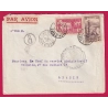 COTE D'IVOIRE ABIDJAN COTE D'IVOIRE 1940 PAR AVION CENSURE AOF POUR PARIS LETTRE COVER