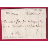 MARQUE BEAUVAIS OISE 1786 LENAIN N°12 INDICE 15 POUR PARIS LETTRE COVER