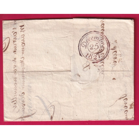 MARQUE 55 FORBACH MOSELLE1827 POUR PARIS LETTRE COVER
