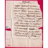 MARQUE 58 SENLIS OISE 1812 POUR MELUN SEINE ET MARNE INDICE 11 LETTRE COVER